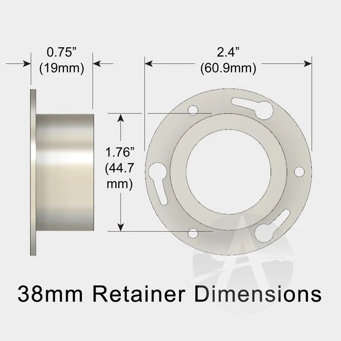 38mm Flat Bottom Rocket Retainer - Image 4